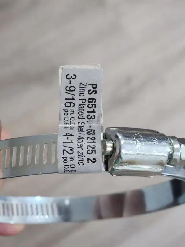 Zinc-Plated Adjustable Hose Clamp 3-9/16" to 4-1/264418615424513121
