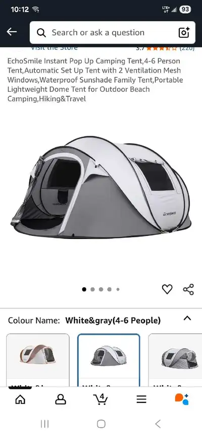  Instant Pop Up Camping tent, View more