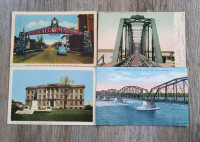 Lot 1...4 Used Sault Ste. Marie Postcards, one is from 1907