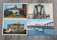 Lot 1...4 Used Sault Ste. Marie Postcards, one is from 1907