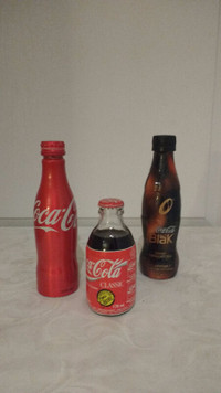 unique treasures house, 3 coca cola bottles
