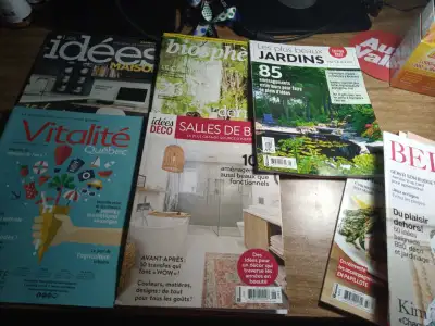 1 $ chaque ou 5 $ le lot en bonne etat Maison sans fume sans animaux Secteur labrosse