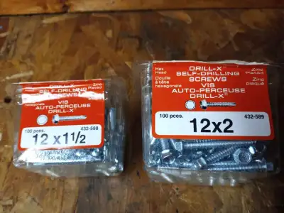 #12 Hex Head Washer Drive Self-drilling Steel Metal Screws, View more