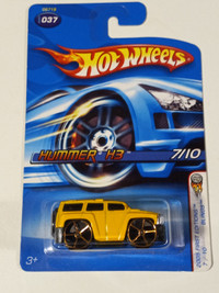 Hot Wheels Hummer H3 Faster Than Ever Gold Wheels HTF 2005