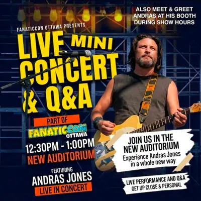 ANDRAS JONES LIVE AT FANATICCON , View more