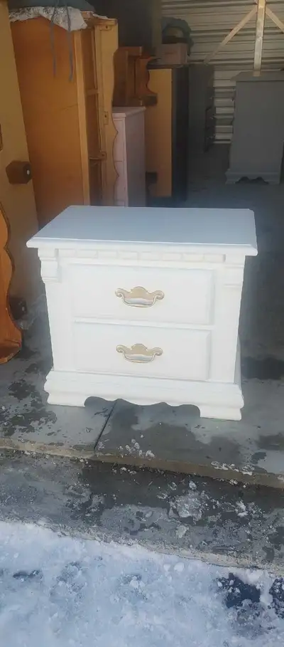 Nightstand white gold, View more