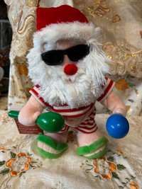 Gemmy Animated Beach Santa Sings Feliz Navidad
