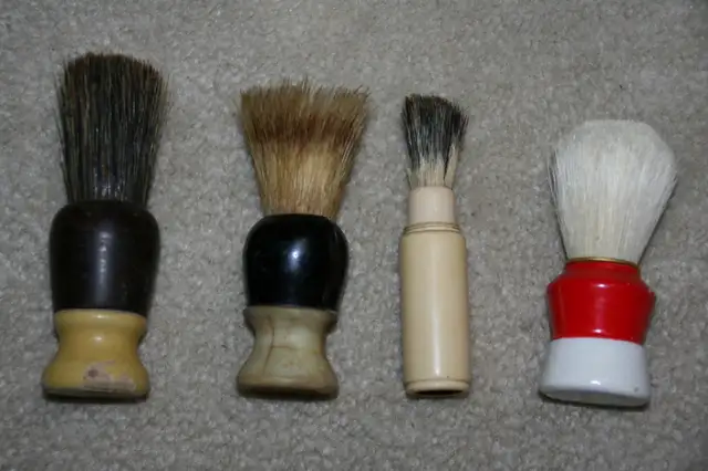 ANTIQUE MEN'S SHAVING BRUSHES Real Hair $25 each or $80 for all63006662330881124