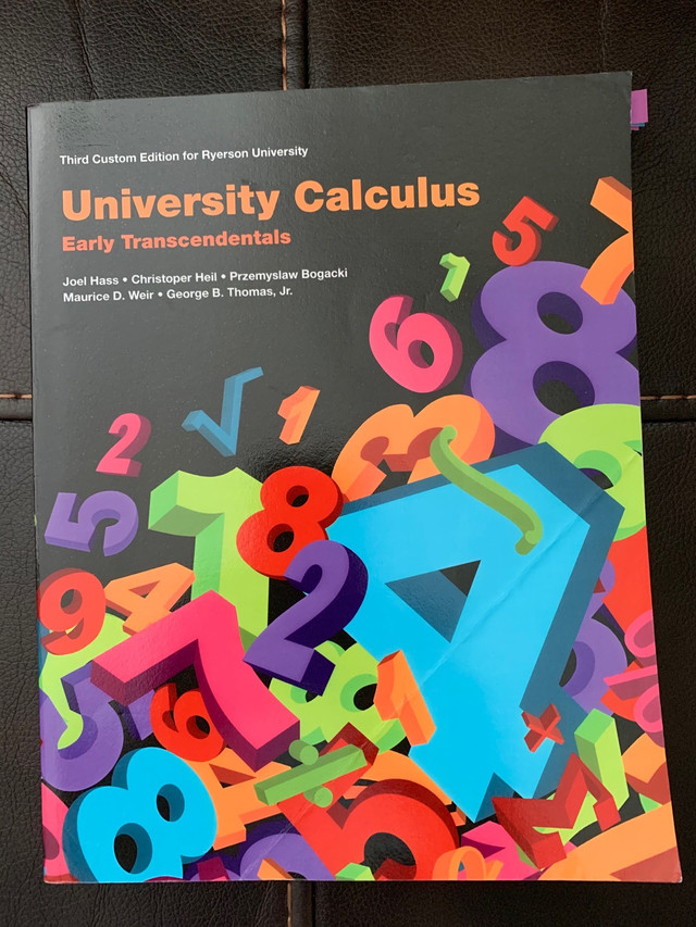 2 Books: Pearson Unicersity Calculus & Solution Manual  in Textbooks in Oshawa / Durham Region