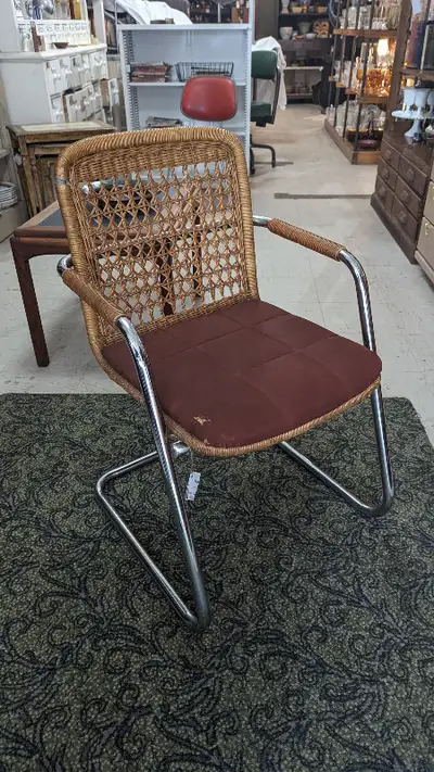 Breuer Cantilever Wicker Rattan Chair, View more