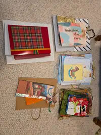 Lot of gift bags and some boxes!