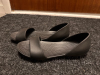 Croc Black Sandal Flat