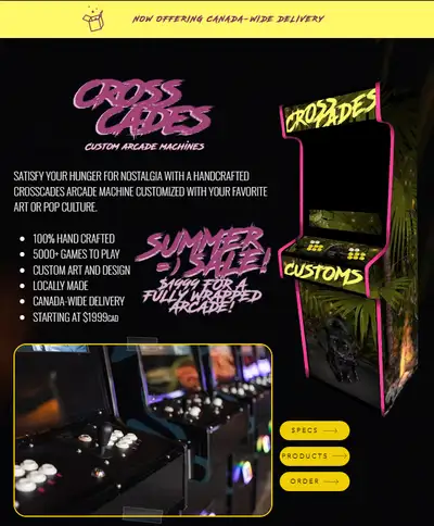 CROSSCADES SUMMER SALE! $1999 CUSTOM ARCADE FULLY WRAPPED! =D, View more