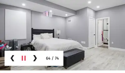 Room with separate washroom and separate entrance for rent.