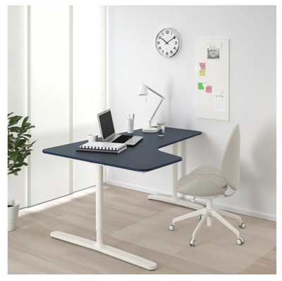 IKEA BEKANT corner desk - Left - Blue - Sit Stand - Electric, View more
