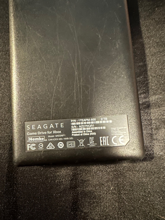 Seagate 2tb xbox hard drive  in XBOX One in Edmonton - Image 2