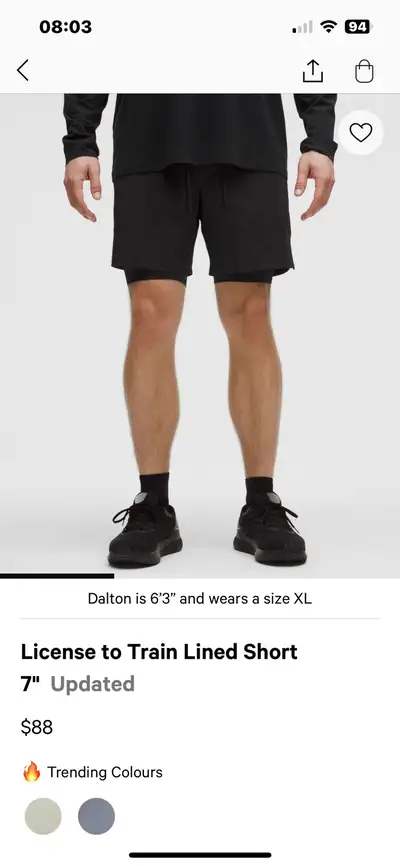 lululemon men’s shorts, brand new, View more