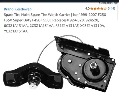 Spare Tire Hoist Spare Tire Winch Carrier | for 1999-2007 F250 F350 Super Duty F450 F550 | Replaces#...