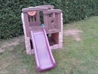 Toddler Slide and Climbing Wall, Outdoor Playground