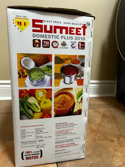 sumeet grinder, View more