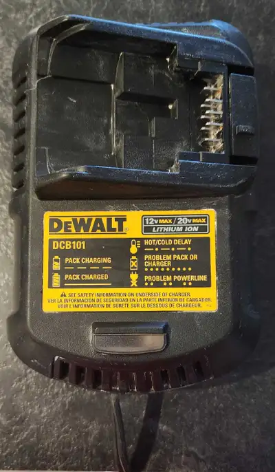 Dewalt Charger with batteries, View more