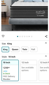 King Hybrid Mattress 2 months old