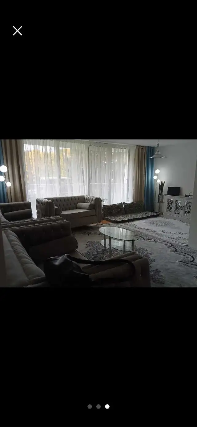 upholstered velvet sofa set Grey color in Couches & Futons in City of Toronto - Image 4