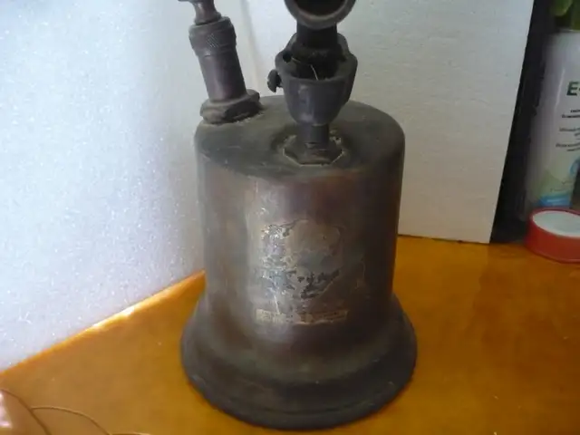 2 - Antique “ BUTLER -100 “ BRASS BLOWTORCH - GAS63417654818177124