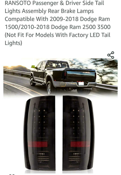 Dodge LED tail lights