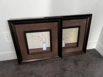 Set of 2 Framed Wall Art Pictures, View more