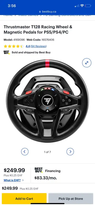 Mint Thrustmaster T128p PS5/PS4/PC, View more
