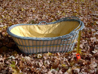 baby Moses wicker basket $20