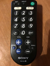 Sony remote tétécommandes Video 8 Télé