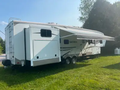 2013 Sierra-365 fifth wheel 41ft. Standard kitchen dinette Microwave, Range, and Sink Master with ki...