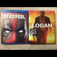 Marvel Blu-rays mint shape Deadpool X-men Logan 