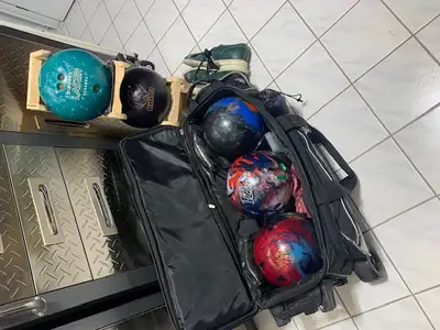 5 grosse boule de bowling avec sac pour 3 boule, View more