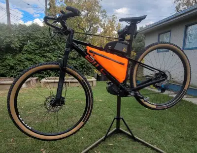 BMC twostroke AL (medium) fitted with lightest ebike kit conversion. 750W 48v motor and battery kit...