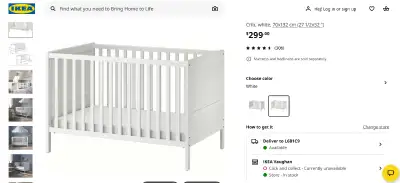 Ikea Baby Crib, View more