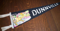 Dunnville Pennant 1964 22 inches + tassels + Stedman's price tag