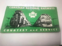 VINTAGE CNR CANADIAN NATIONAL RAILWAYS TICKET + PACKAGE