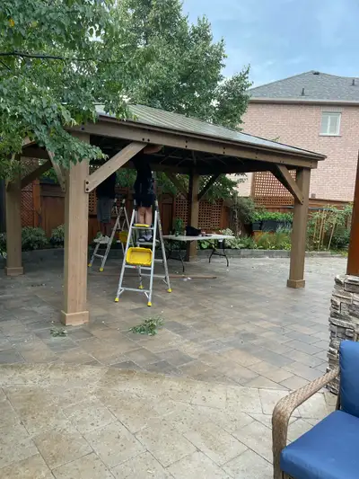 gazebo and shed assembly , View more