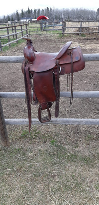 Well made 15" saddle for sale