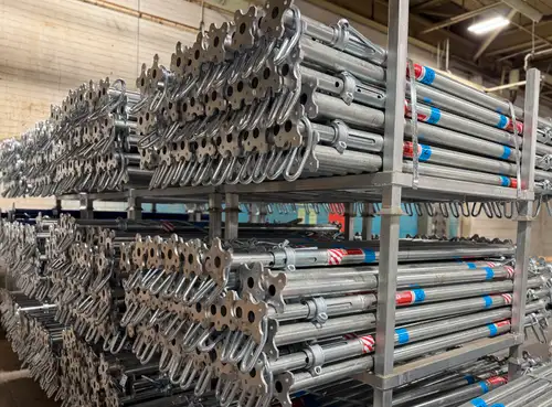 Steel Post Shores: Hot dipped Galvanized. Heavy-Duty Adjustable Shoring Posts – Reliable and Durable...