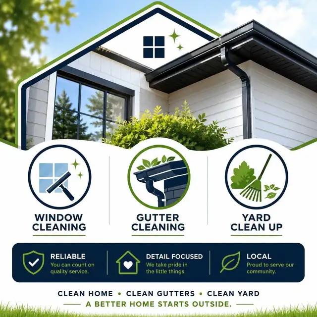 Window, Gutter and Yard Cleaning!