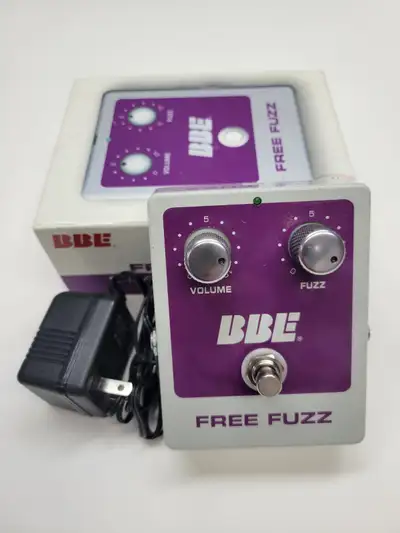 BBE FREE FUZZ Pedal This pedal is a fuzz with a another unique design from BBE. In perfect working c...