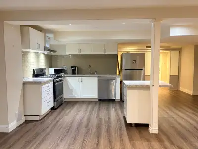 1.5-Bedroom Open Concept Spacious Basement Apartment for Rent in Prestigious Mineola West, Port Cred...