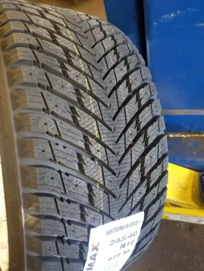 New Zmax Tires WINTERNOVA STUD II 245/40R18 97T XL (STUDDABLE) $ 475 plus tax for set of 4 tires NEW...