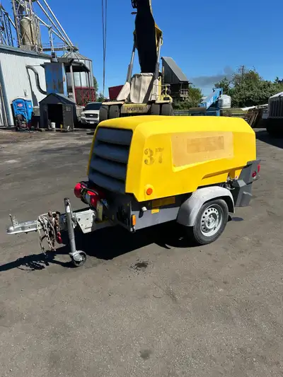 2018 Atlas Copco XAS 88 Mobile Air Compressor - In excellent condition - 1148 hours - No leaks. Runs...