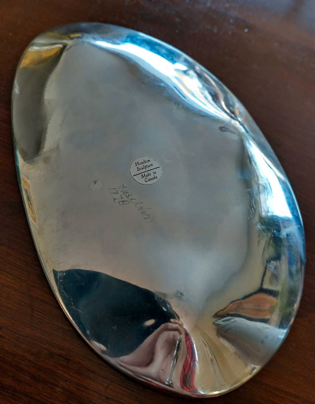 Vintage Hoselton "Dolphins" Aluminum Sculpture Catchall Dish in Arts & Collectibles in Dartmouth - Image 4