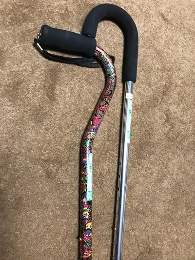 2 Brand new aluminum senior walking canes, View more